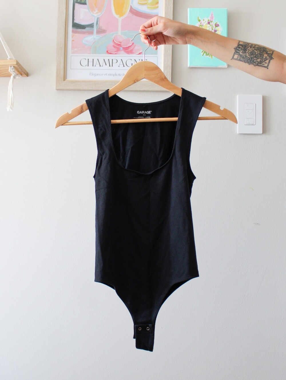 Garage Square Neck Bodysuit